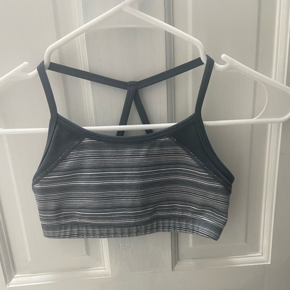 Grey Patterned Zella Girl Sports Bra